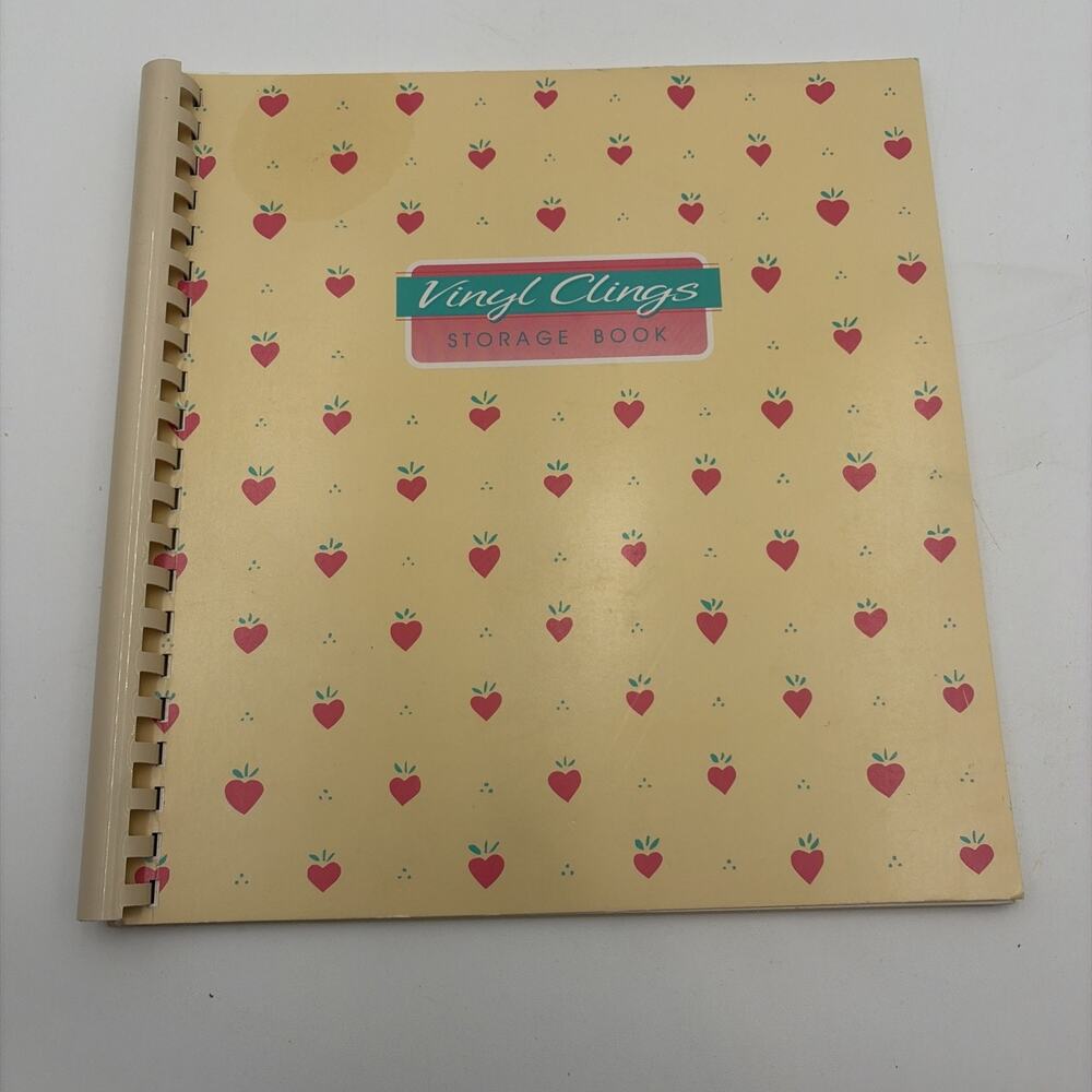 Vintage 90's Current Vinyl Clings Storage Book 25052-4 Window Decor Holiday